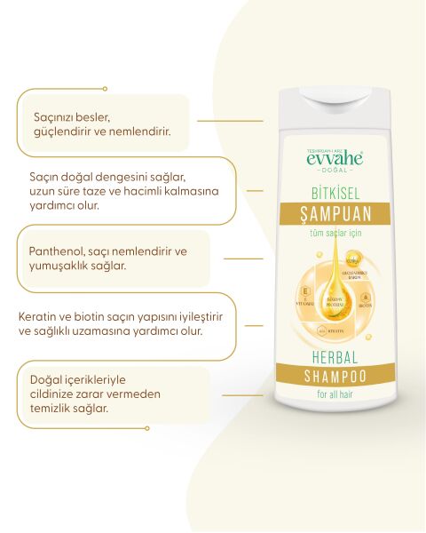 BİTKİSEL İÇERİKLİ ŞAMPUAN (290 ml) - 2