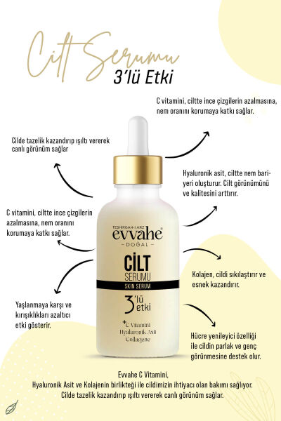 C vitamini, Hyaluronik Asit Collagene (3'lü etkili Cilt Serumu) - 3