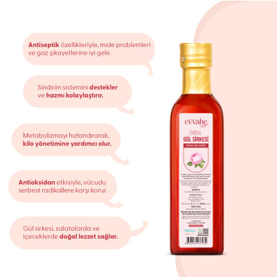 Doğal Gül Sirkesi (225 ml) - 2
