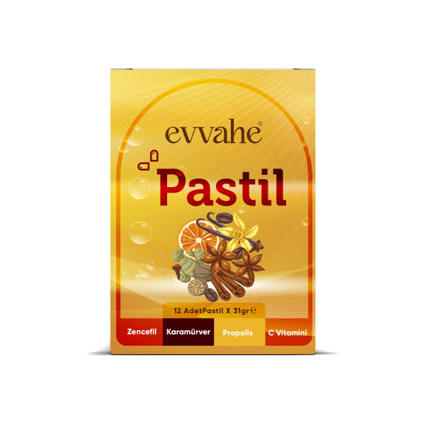 Pastil 12 adet(Zencefil, Karamürver, Propolis, C vitamini İçeren Pastil Takviye Edici Gıda) - 2