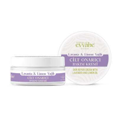 Lavanta ve Limon Yağlı Cilt Onarıcı Bakım Kremi 50 ml - EVVAHE DOĞAL
