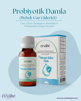 Probiyotik Damla 10ml (Lactobacillus rhamnosus & Bifidobacterium animalis subspace lactis içeren Takviye edici gıda) - 2