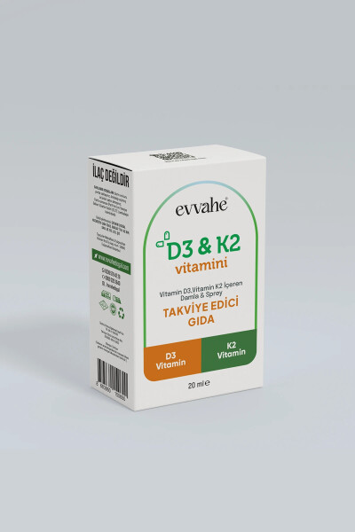 Vitamin D3 K2 (20ml.) - EVVAHE DOĞAL